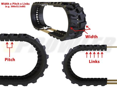 how to tell what track size for mini excavator|how to read rubber tracks.